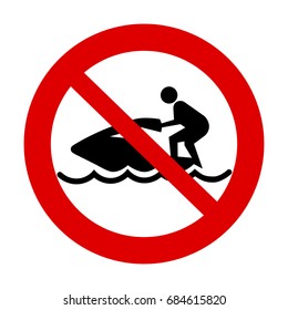 No jet skiing sign.