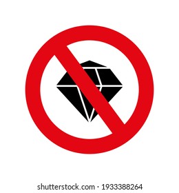 1,081 No jewelry sign Images, Stock Photos & Vectors | Shutterstock