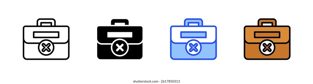 No Job Icon Collection With Multiple Styles