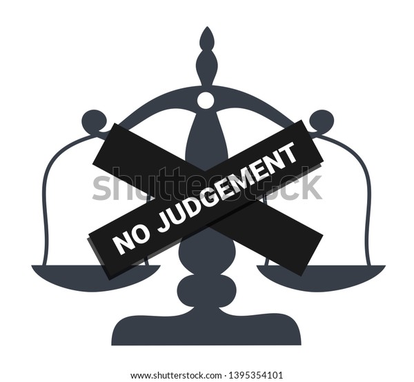 No Judgement Judgment Safe Space Tolerance Stock Vector Royalty Free 1395354101