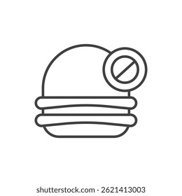 no junk food icon eps10