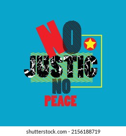 no just no peace Premium Vector illustration of a text graphic. suitable screen printing and DTF for the design boy outfit of t-shirts print, shirts, hoodies baba suit, kids cottons, etc.