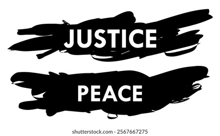 No Justice, No Peace Sign Held Up - Peaceful Protest Symbol