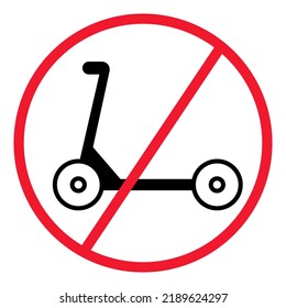 No hay cartón ni scooter. Prohibido el uso de escopetas. No hay señal de estacionamiento para motocicletas. Vector.