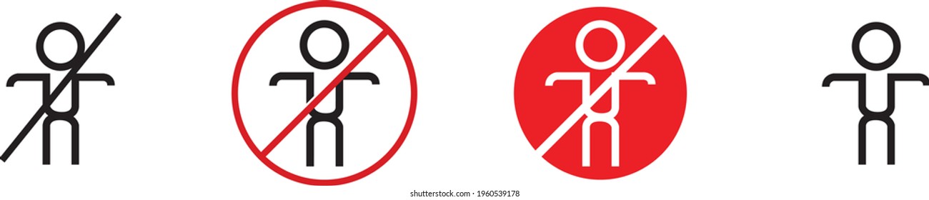 No Kid Icon , Vector Illustration