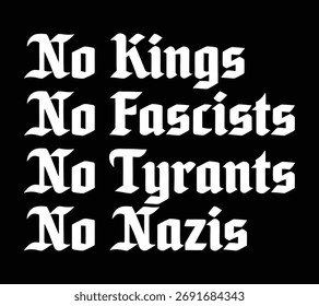No Kings No Tyrants Design