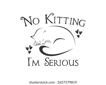 No kitting I'm serious stylish vector graphic design