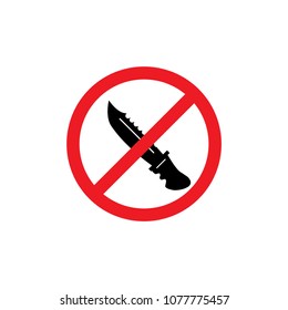 No knife icon