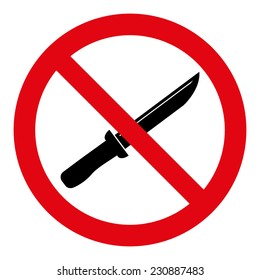 No Knife Sign