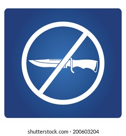 no knife symbol, no weapon, prohibited symbol