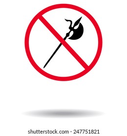 no knife symbol, no weapon, prohibited symbol