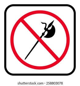 no knife symbol, no weapon, prohibited symbol