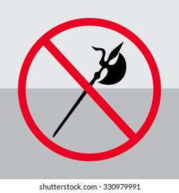 no knife symbol, no weapon, prohibited symbol 