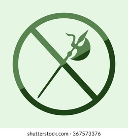  no knife symbol, no weapon, prohibited symbol 