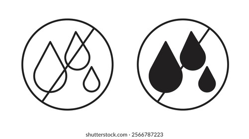 No leakage signs vector illustration pack