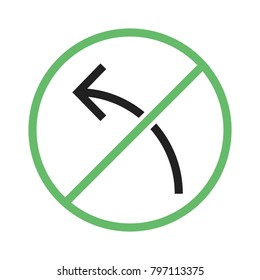 No left turn