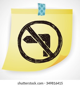 no left turn doodle