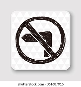 no left turn doodle