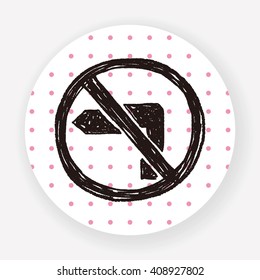 no left turn doodle