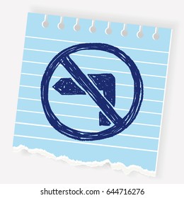 no left turn doodle
