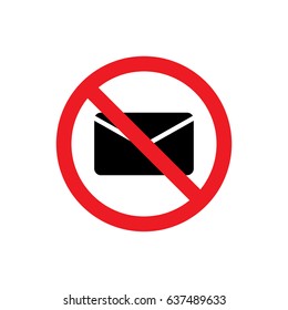 No Letter Icon Illustration Isolated Vector Sign Symbol