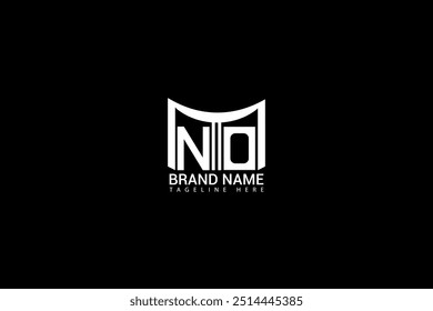 NO Letter Logo Design. Initial letters NO logo icon. Abstract letter NO N O minimal logo design template. N O Letter Design Vector with black Colors. NO logo