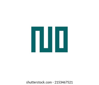 NO letter logo design vector template