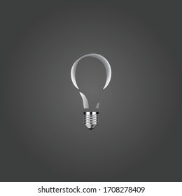 no light bulb vector icon