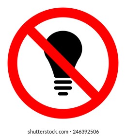 No Light Icon Great For Any Use. Vector EPS10.