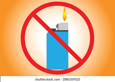 No Lighters Allowed Do Not Sign 