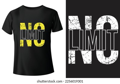 No limit modern quotes typography t-shirt design and vector-template. - Shutterstock ID 2256019301