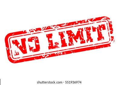 No limit rubber stamp vector illustration