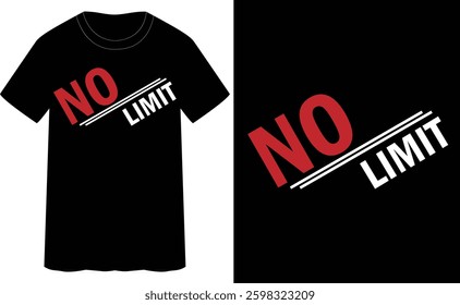 No limit- typography t-shirt design eps