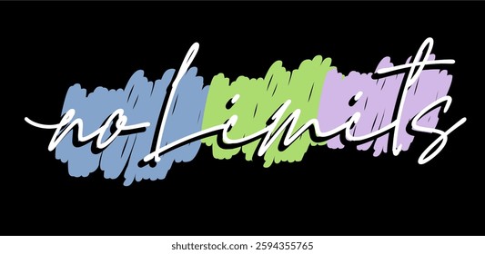 No Limits, Fitness, GYM Motivation Slogan Quotes Typography For Print T shirt Design Graphic Vector