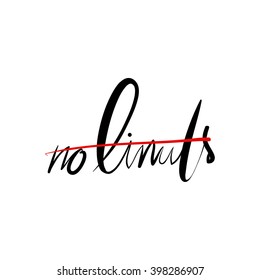 No limits. Hand lettering and custom typography for your designs: t-shirts, bags, for posters