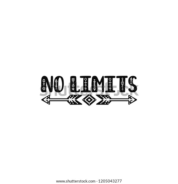 No Limitations Inspirational Printable Estimate Arrows Inventory Vector image regarding Free Printable Arrows identify No Limitations Inspirational Printable Quotation Arrows Inventory Vector