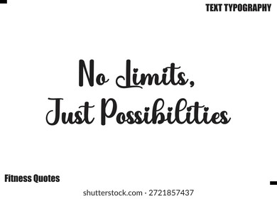  No hay límites, solo posibilidades fitness moderno Cita texto motivacional diciendo