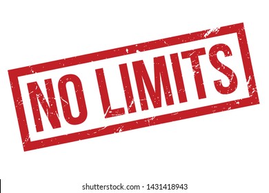 No Limits Rubber Stamp. No Limits Rubber Grunge Stamp Seal Vector Illustration - Vector