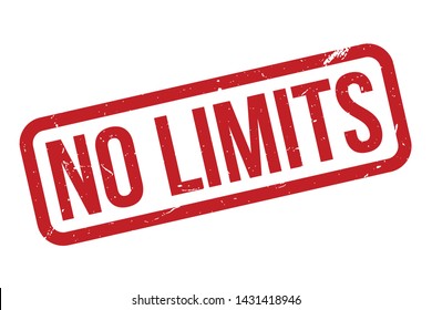 No Limits Rubber Stamp. No Limits Rubber Grunge Stamp Seal Vector Illustration - Vector
