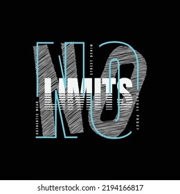 No limits t-shirt and apparel design