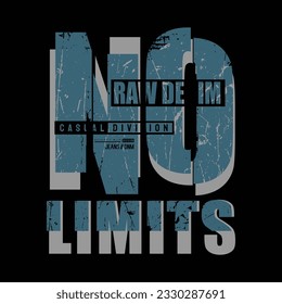 No limits t-shirt and apparel design