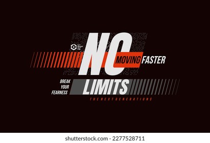 no limits,motivational quotes t shirt design graphic vector
