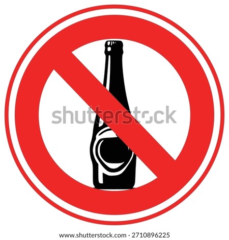 No Liquor  Vector Icon which can easily modify or edit

