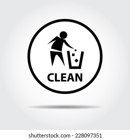 No littering, keep clean sign.