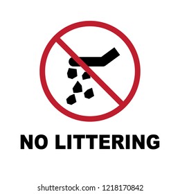 no littering sign