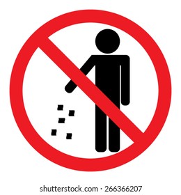 No Littering Sign