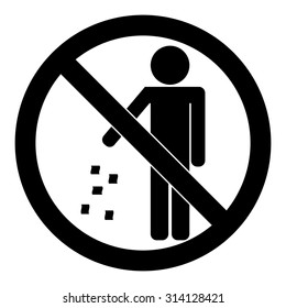 No Littering Sign