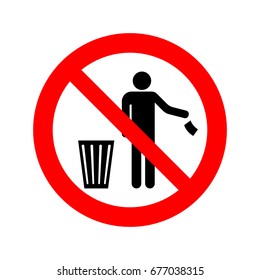 No littering sign.