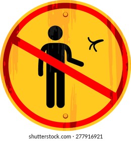  No littering sign vector 