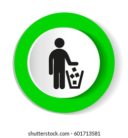 No littering sign vector